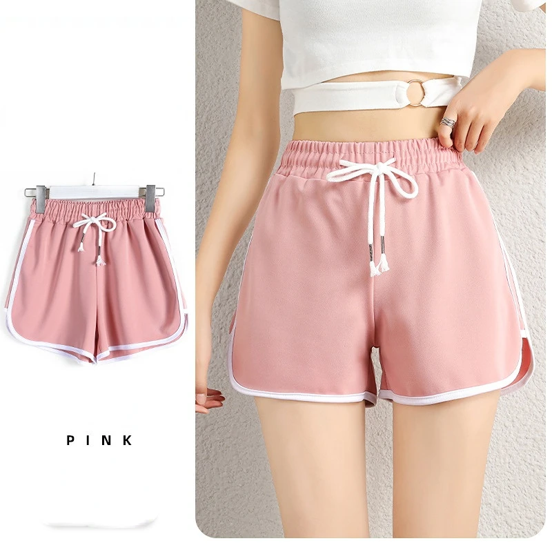 Polyester Cotton Shorts Women Summer Workout Shorts Biker Shorts Gym High Waist Sexy Casual Shorts