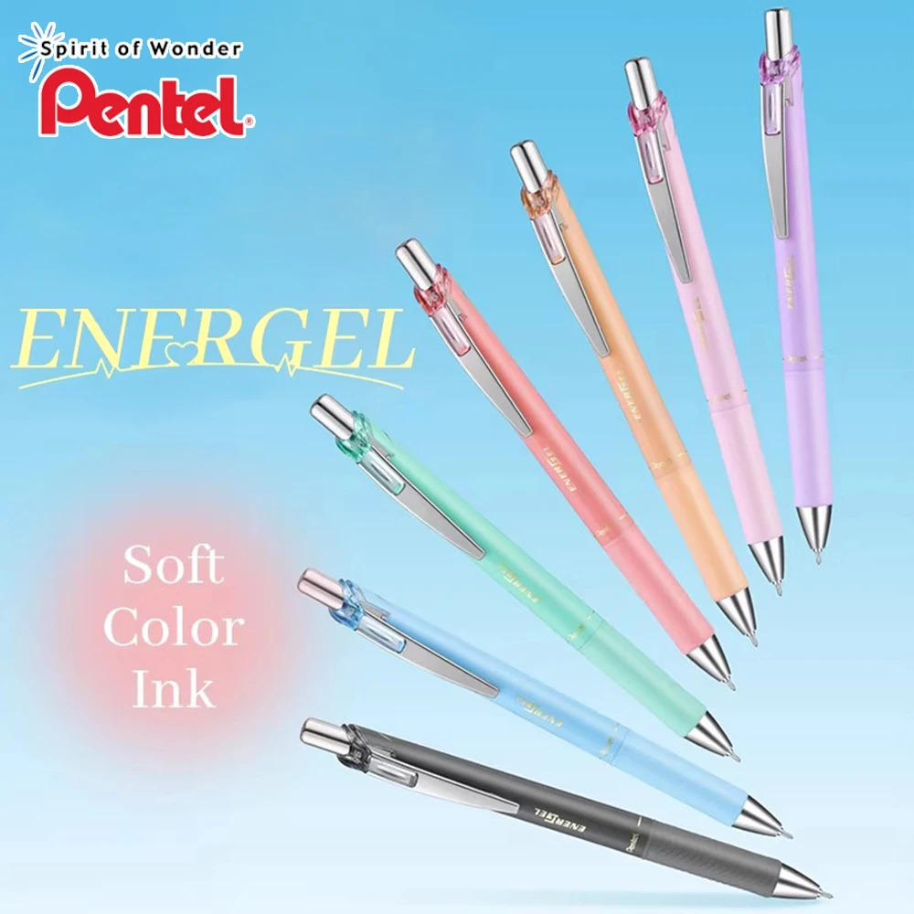 Japan Pentel Color Gel Pens Limited BLN75 Smooth Speed Drying Energy Half Needle Tube 0.5mm Cute School Art Stationery