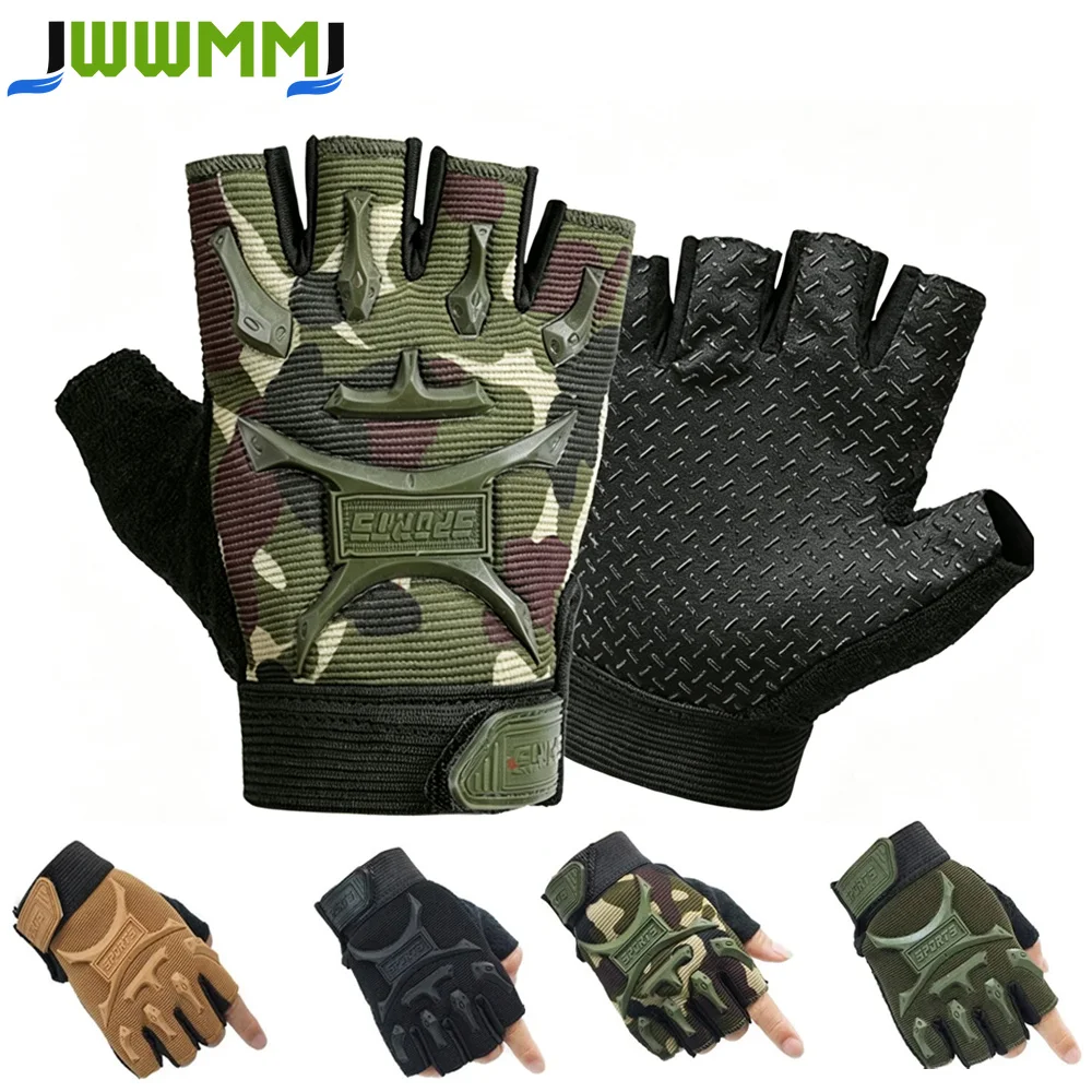 1 Paar Kinder-Fahrradhandschuhe, Halbfinger-Fahrradhandschuhe, rutschfeste Handschuhe für Outdoor-Sportarten, Rollschuhhandschuhe für Jungen und Mädchen