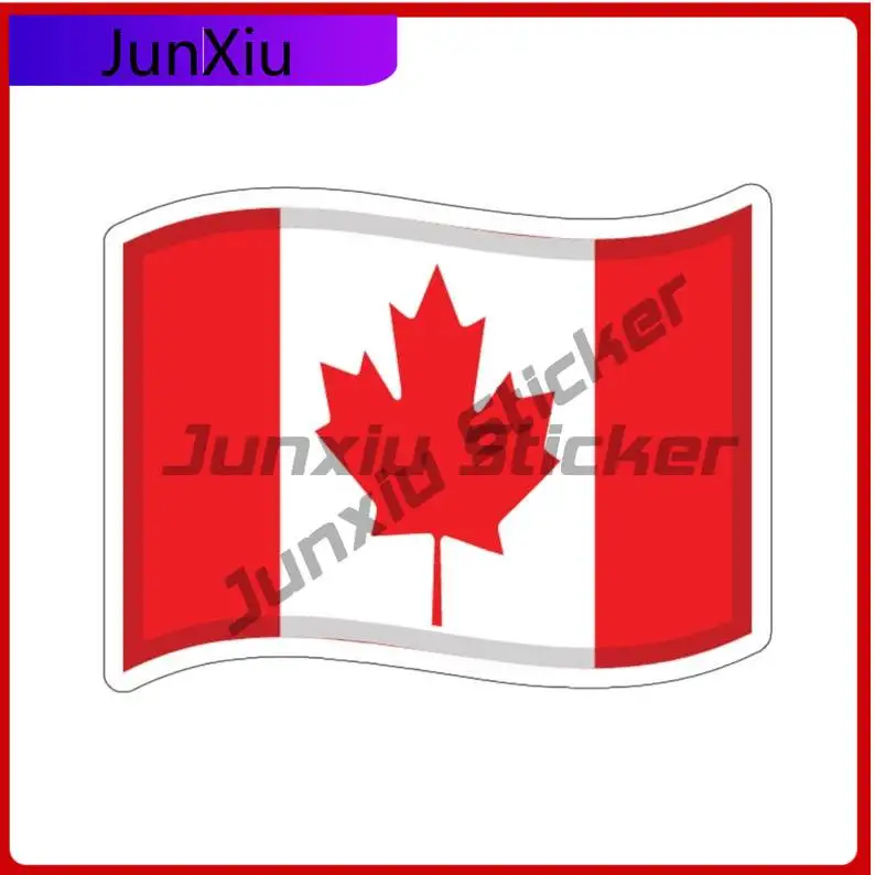 

Canadian Flag Sticker Canada Scratch-proof Sunscreen Decorations Accessories Fun Gift Laptop Windshield Luggage Kayak Suv Motor