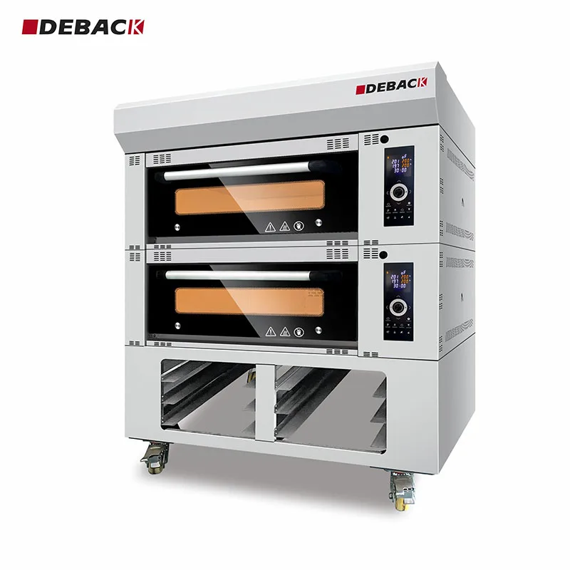 2 Deck 4 Tray Corn Bread Making Commercial Multifunction Electric Gas Deck Bakery Oven 380V High Productivity Equipment