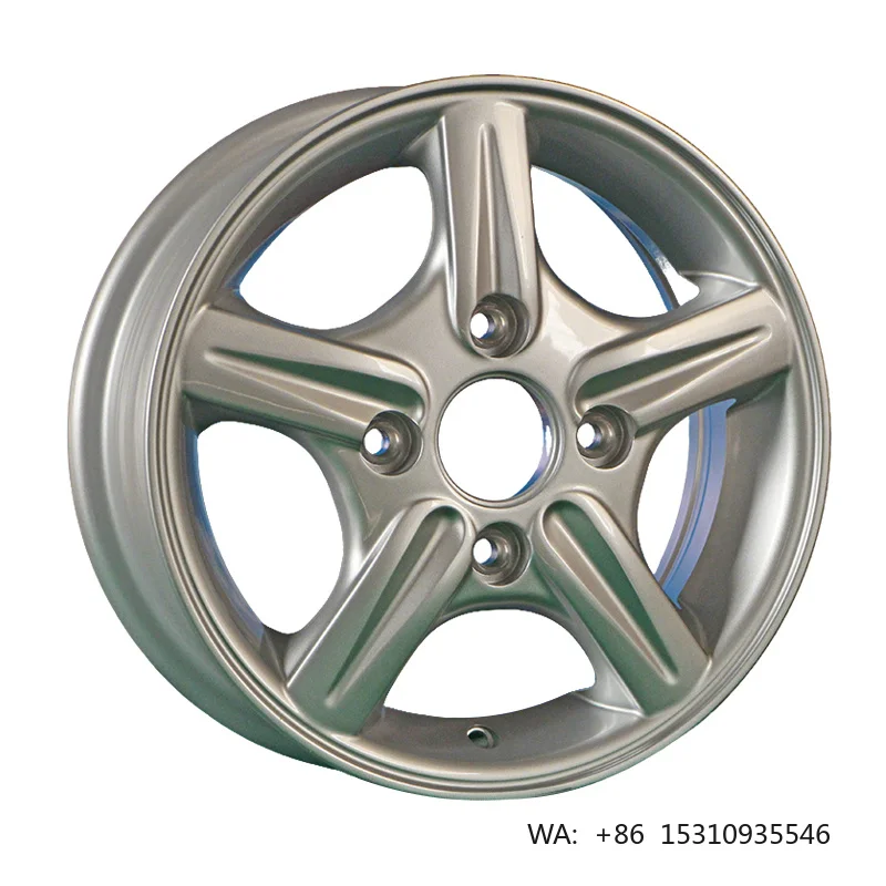 13 inch five-spoke casting alloy rim cheap price small compact car daily aftermarket wheel