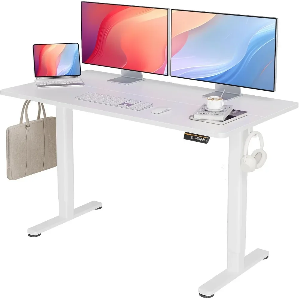 

Standing Desk with Adjustable Height, Electric Stand Up Desk 55x24 Inch for Home Office, Studio, Computer Workstation