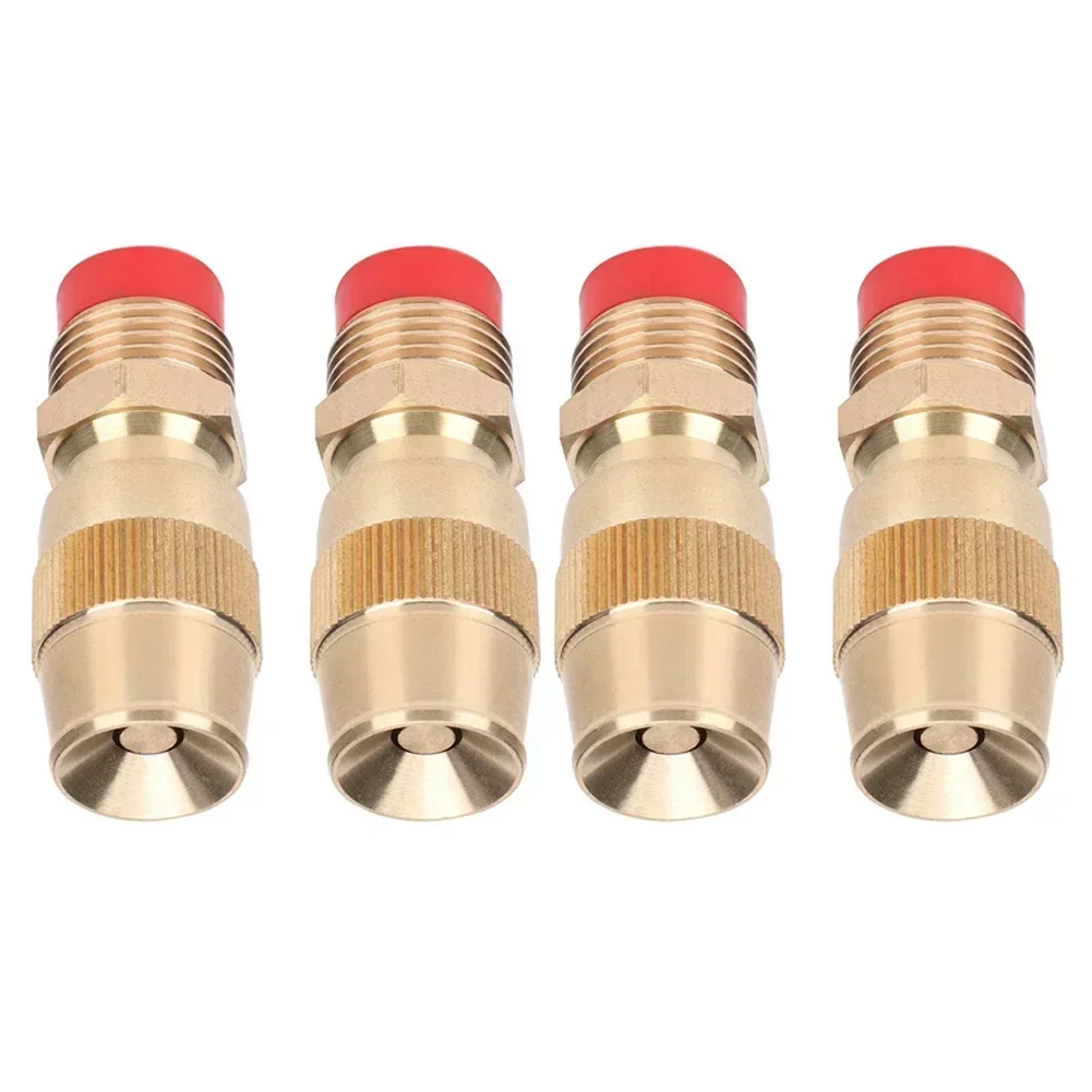 

4pcs Copper Sprayer Irrigation Nozzles 360° Adjustable Spray Water Distribution For Agricultural Home Garden Watering Tools