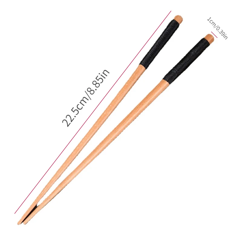 4 pairs Handmade Japanese Natural Chestnut Wood Sushi Chopsticks Set Value Gift Sushi Chinese food Tie line