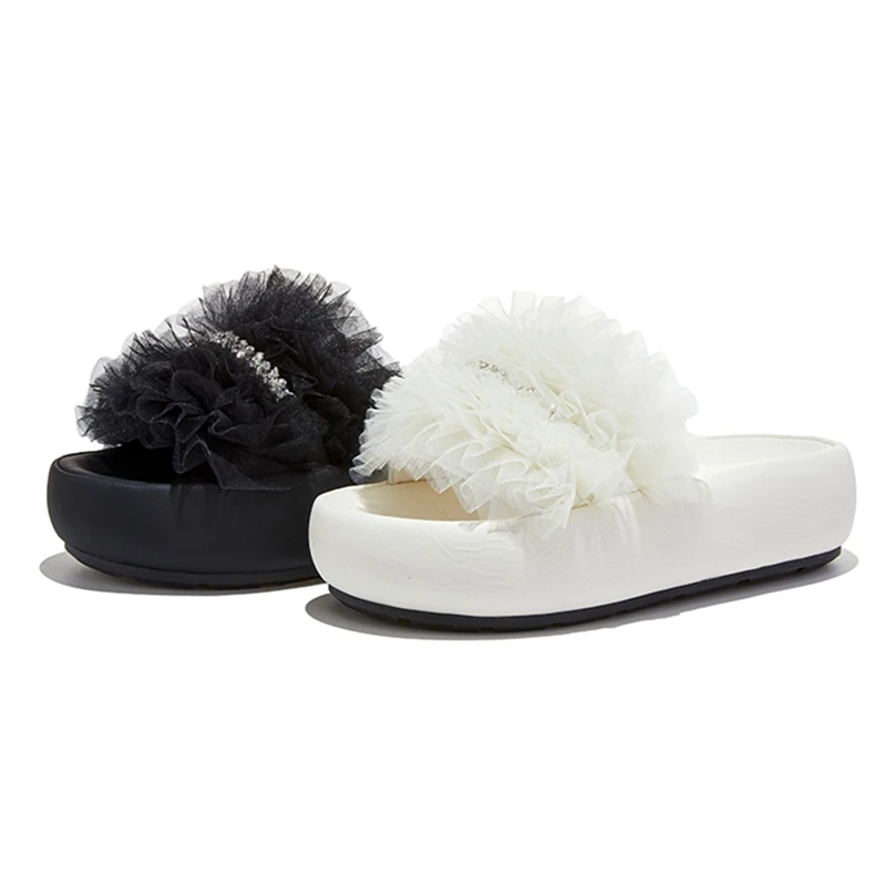 

AIYUQI 2026 Новые женские шлепанцы, женские пляжные сандалии на плоской подошве с сетчатыми ремешками, повседневная и удобная летняя женская обувь