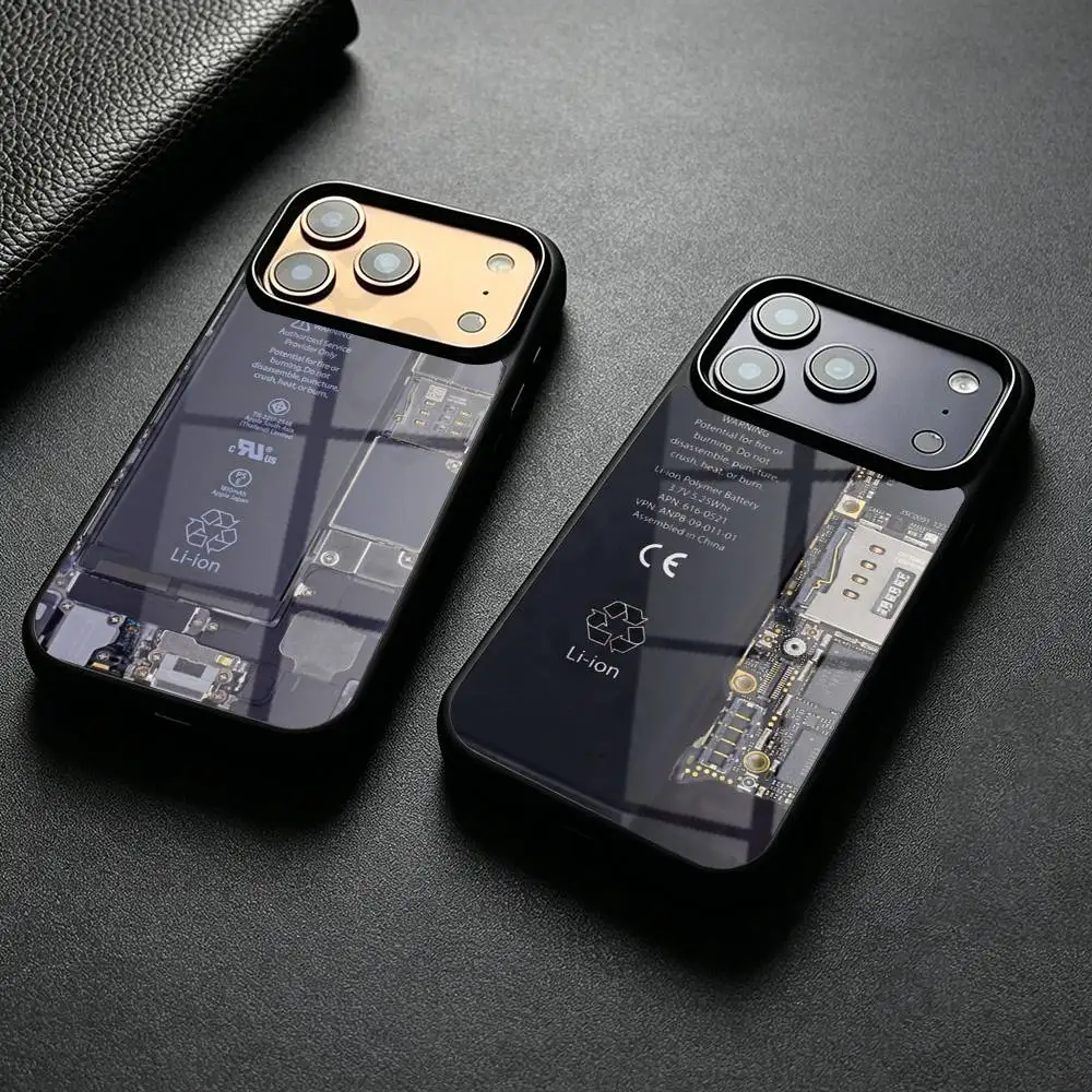 

Mobile phone circuit board Phone Case Magesafe Magnetic Wireless Charge For IPhone 17 16 11 12 13 14 15 Pro Max Plus Mini