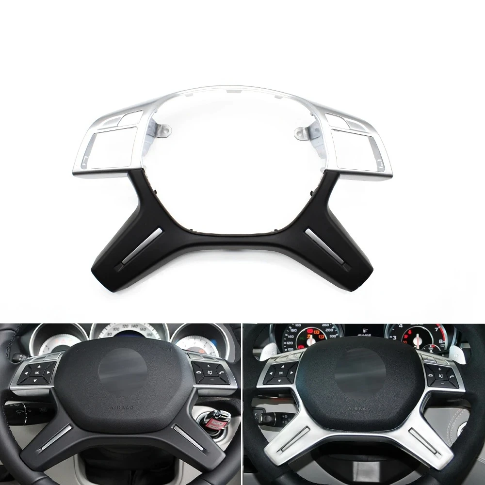 

Upgraded Car Steering Wheel Cover Trim Outer Panel For Mercedes Benz C E M ML GL GLS G Class W204 W212 W166 W463 A0994640513