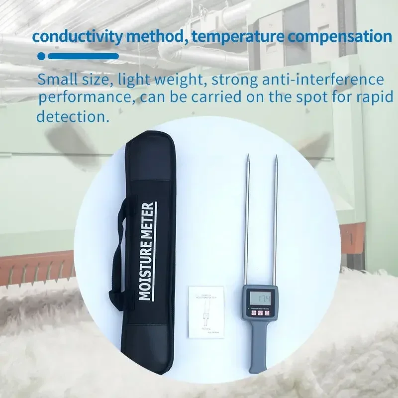 2025 nuevoMedidor de humedad de algodón portátil TK100C