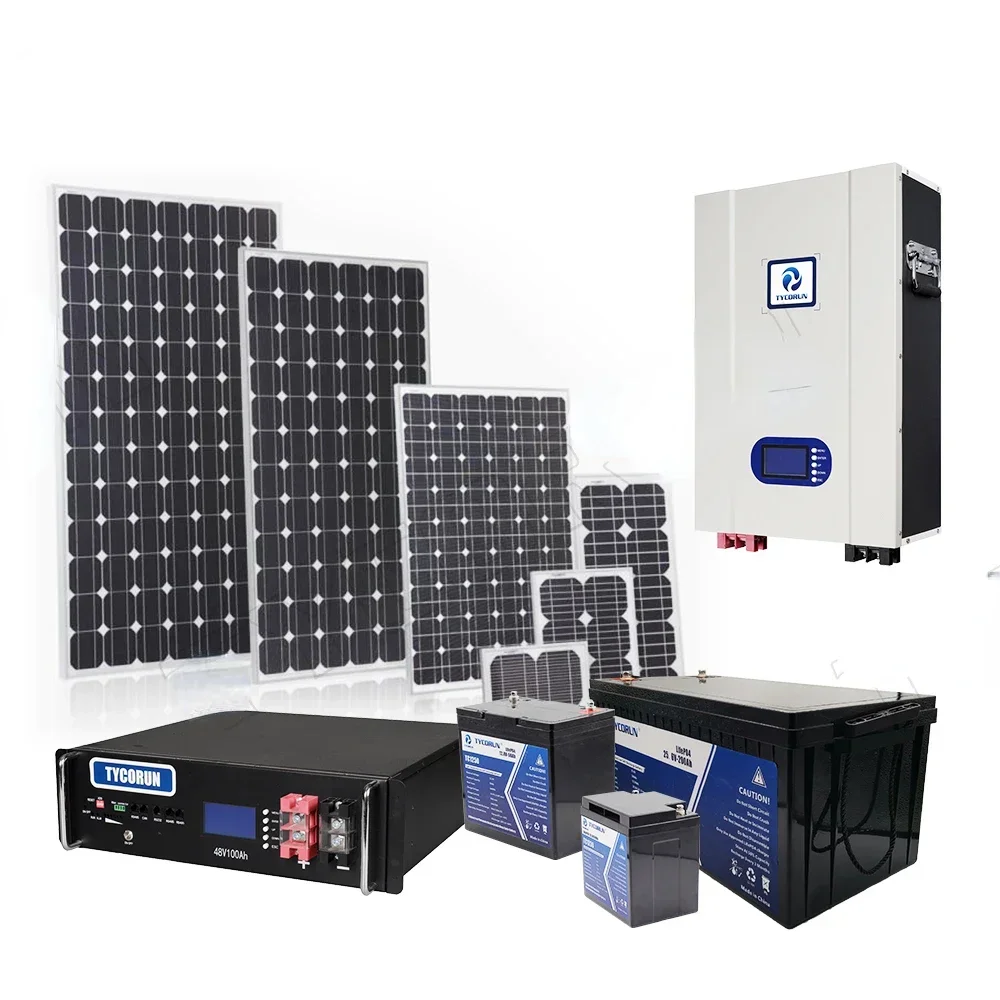 Home Use Grid Tie 5kw Photovoltaic On Grid Solar System 5kw Kit Solar Power System