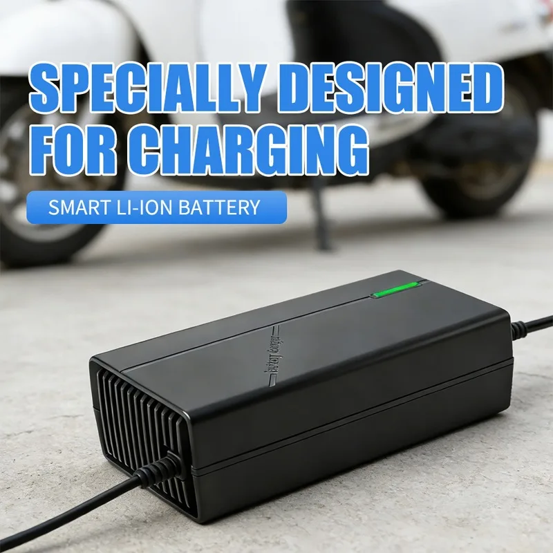 60V 72V Lithium Battery Charger 2A 3A 5A 8A 10A Intelligent Fast Charging 16S 17S 19S 20S 21S 24S for 67.2V 73V 84V Battery Pack