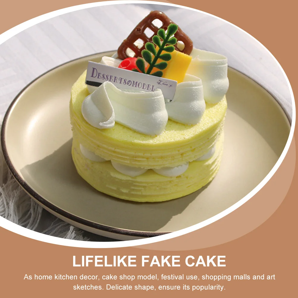 Cake Decoration Simulation Toy Fake Dessert Desktop Faux for Artificial Chocolate