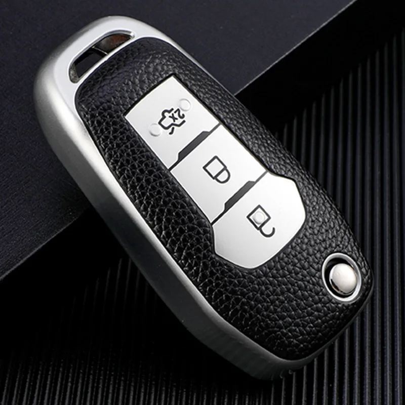 TPU Car Key Cover Skin For Ford Fiesta Mondeo Fusion KA+ 2017 2018 2019 Folding Remote Fob Shell Protector Case Auto Accessories