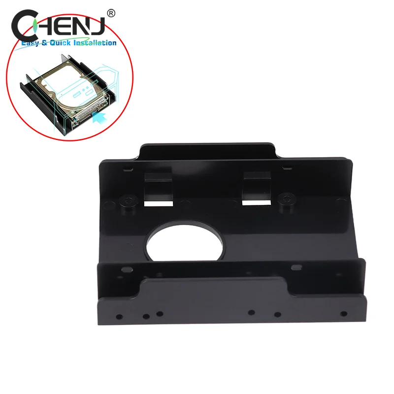 1 Set Hard Drive Internal Adapter Mounting Kit Bracket Dual Desktop SSD Mounting Bracket 2.5 To 3.5 Inch Hard Disk Bracket