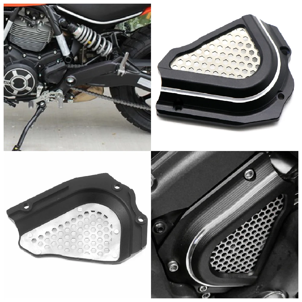 

Fits for Ducati Scrambler 800 400 Cafe Racer Classic Lcon SIXTY2 2015-2019 Motorcycle Front Sprocket Chain Cover Protector Guard