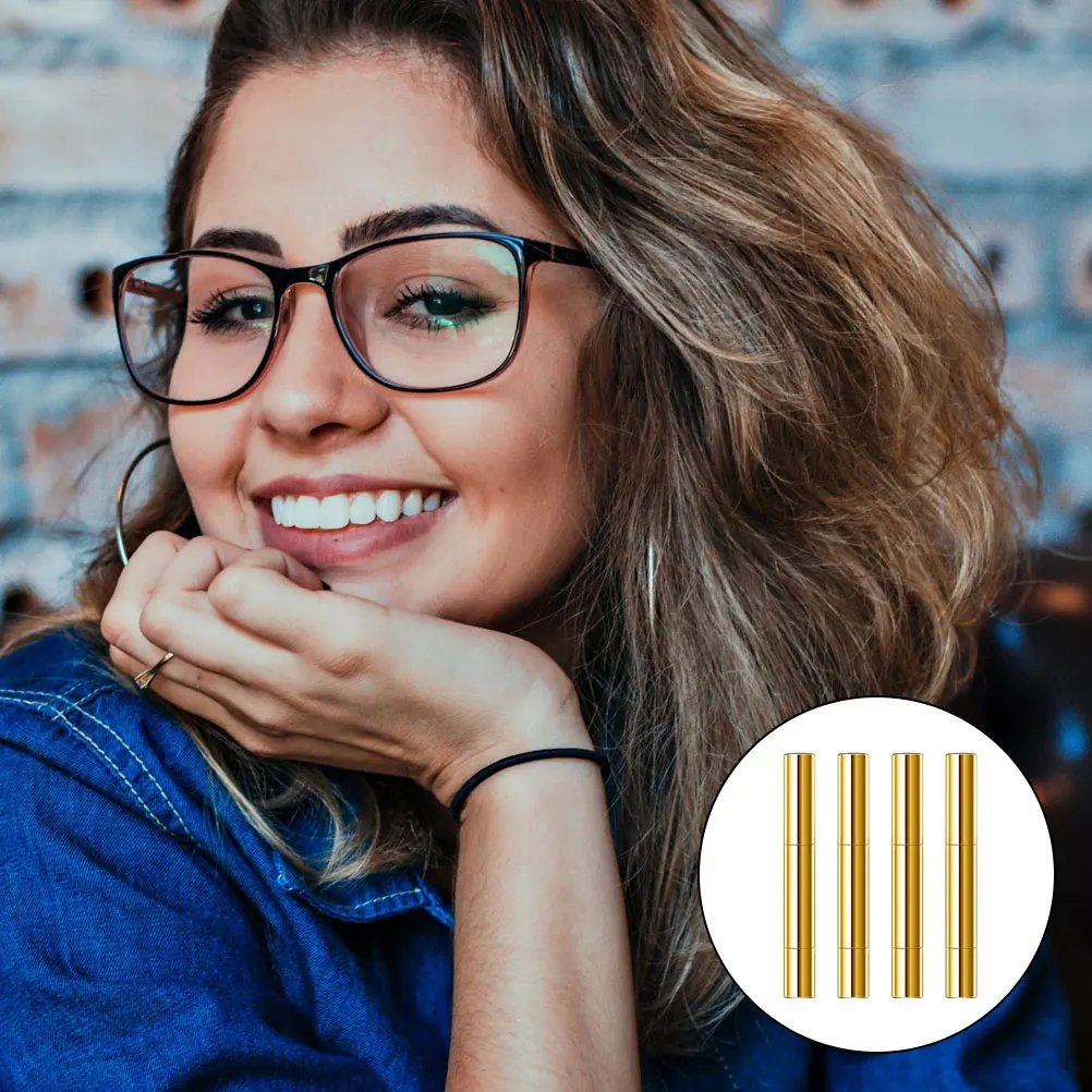 

4pcs Empty Tube Concealer Storage Bottle For Lip Gloss Nail Oil Eyelash Growth Liquid Travel Size Leak Proof Makeup