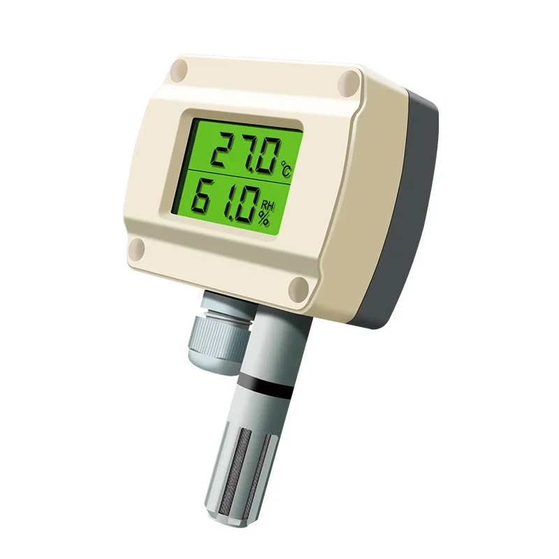 Wall Mount Quick Response LCD Temperature and Humidity Transmitter Sensor HVAC Indoor and Outdoor Industrial OEM ODM