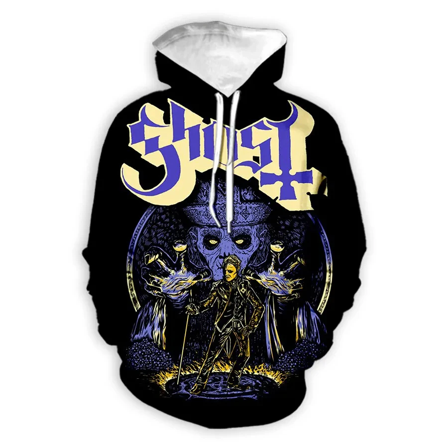 Hoodies Ghost Band 3d Print Sweatshirts Men's And Women's Unisex Hooded Oversized Hoodie Fashion Kids Pullover Tracksuits