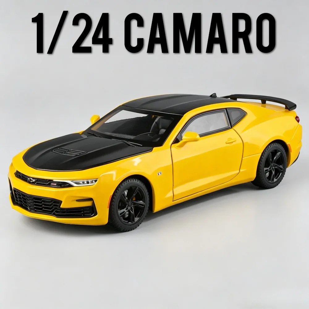 

1:24 Camaro Cobra Model Toy Car Shock Absorption Pull Back Doors Opened High Simulation Cars Models Home Decor Decoration