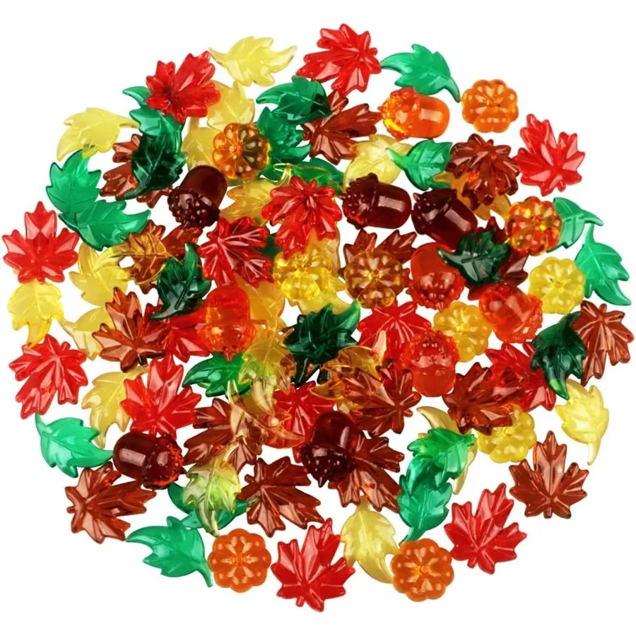 100PCS Acrylic Leav… - image