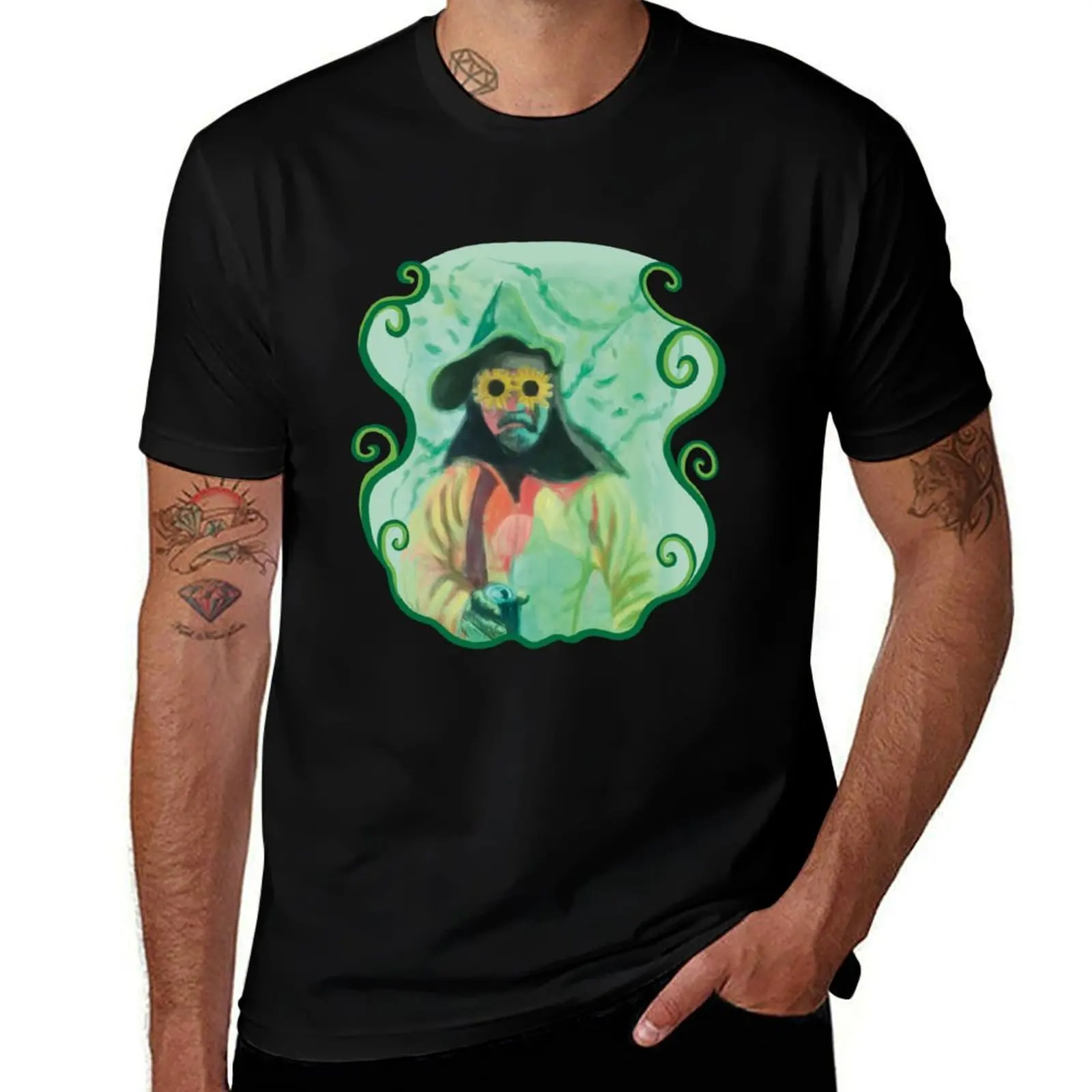 

Trippy Forest Wizard T-Shirt cotton tshirt 100% man t shirt cotton men t shirt cotton 100% T-Shirt