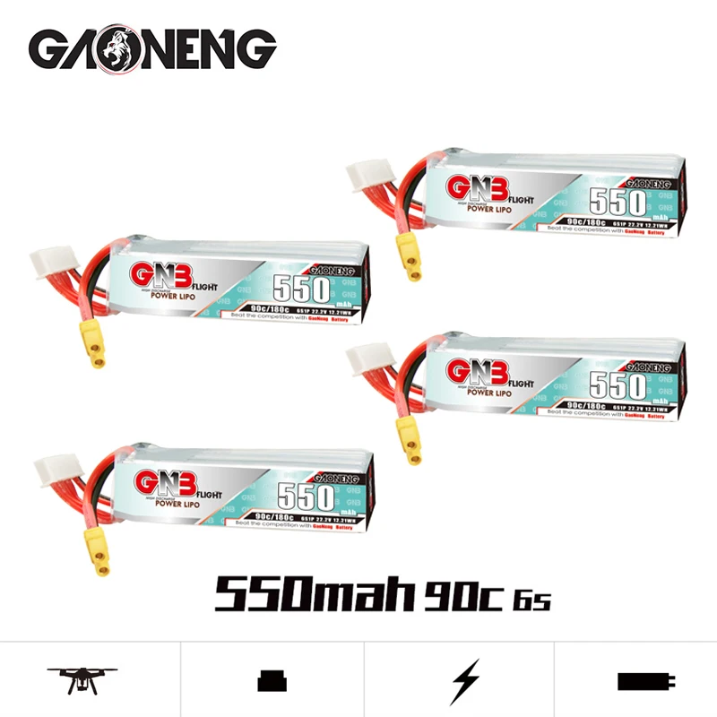 

Обновление Max 180C GNB 6S 22,2 В 550 мАч Lipo аккумулятор для квадрокоптера вертолета FPV модель дрона Запчасти 22,2 В аккумулятор