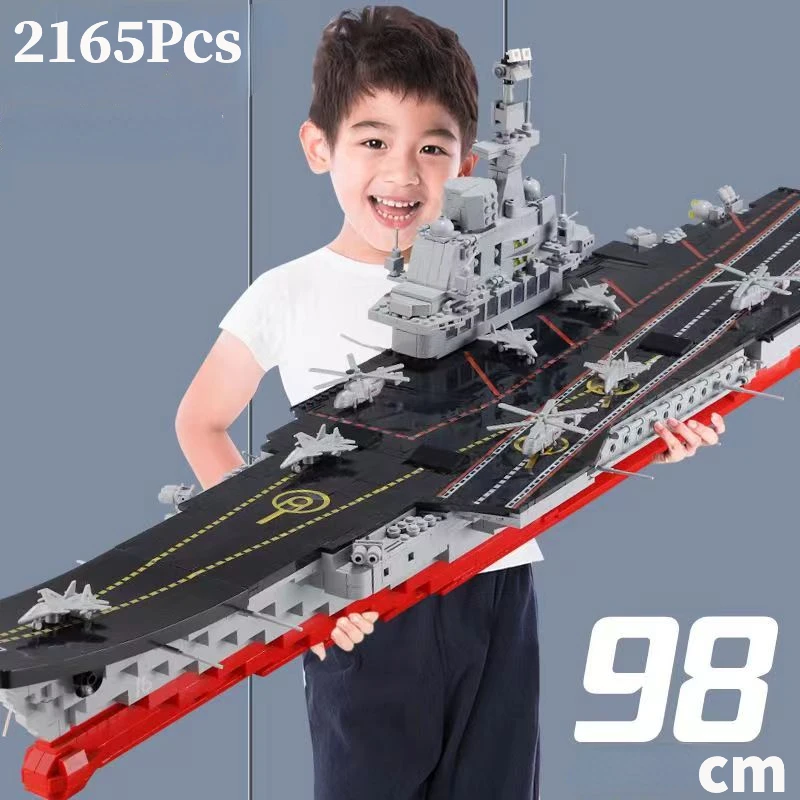 Compatible with Lego Military WW2 Navy Ship Aircrafted Model Building Blocks Warship Weapons Bricks MOC Toys for Kid Gift