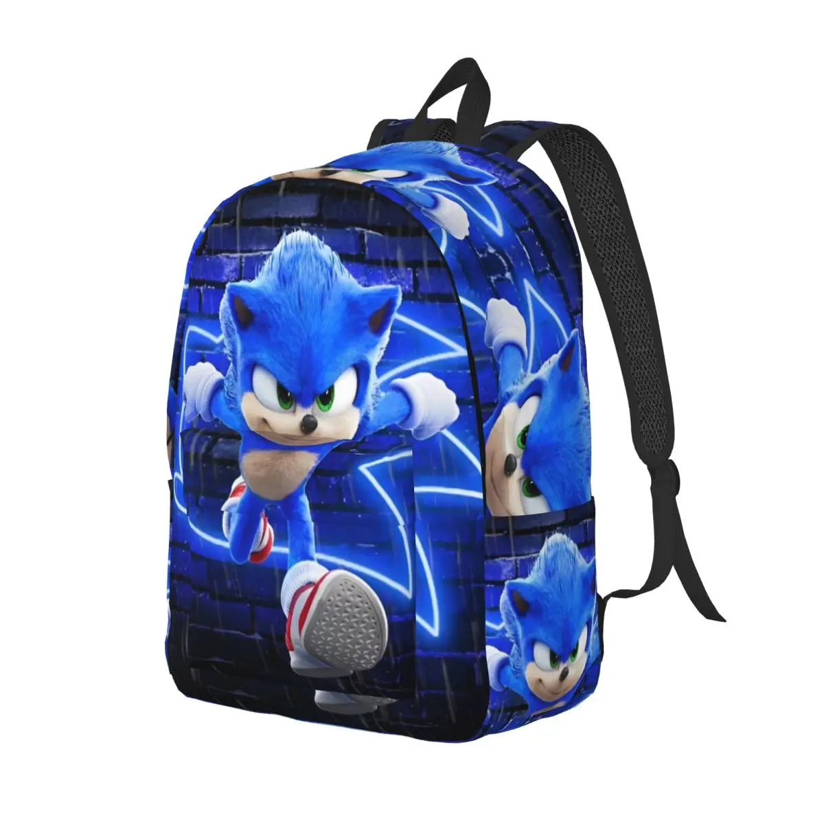 Shadows The Hed gehog Cool Backpack S-Sonics   Cute Sports High School Hiking Travel Daypack for Men Women Laptop Canvas Bags