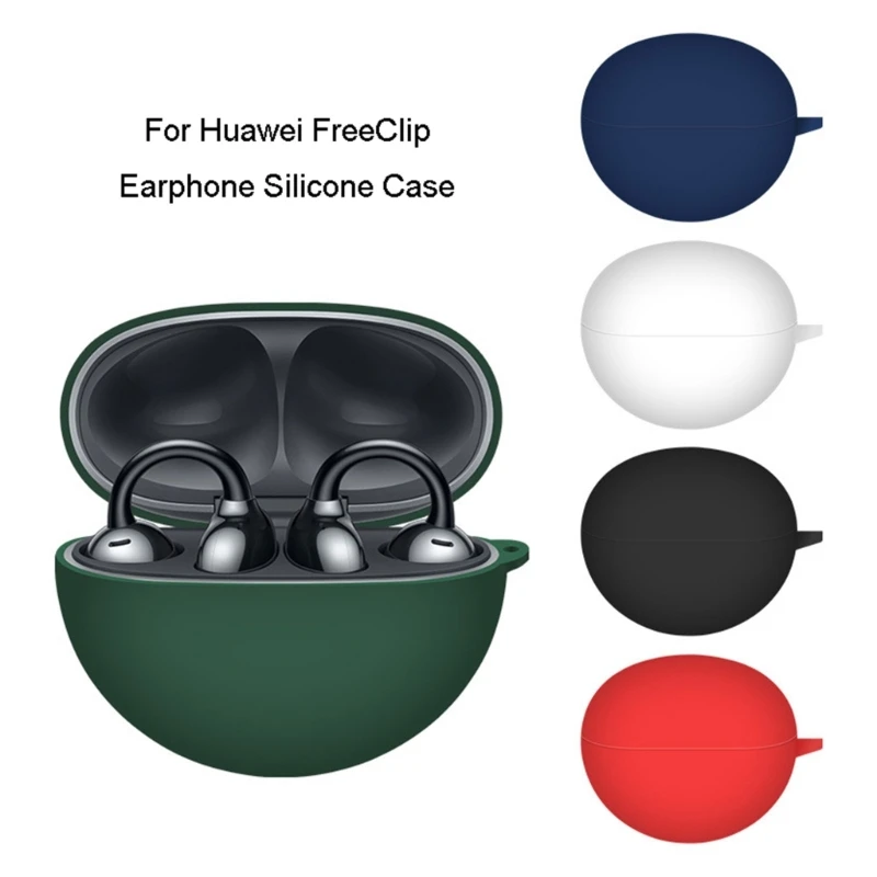 حافظة واقية من السيليكون لسماعة رأس لاسلكية لهواوي FreeClip ، غلاف مضاد للغبار ، غلاف ، غلاف ، واقي