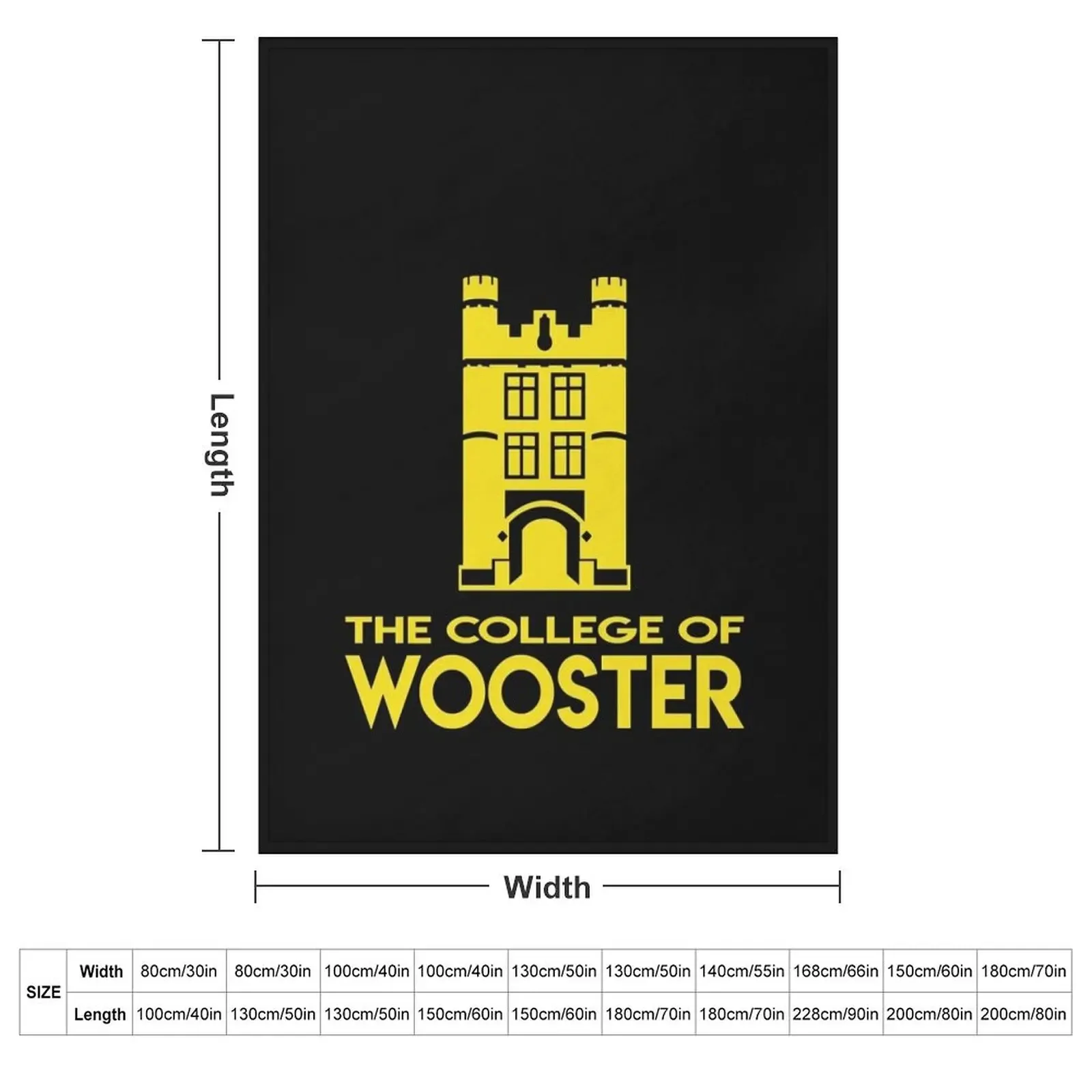 College of Wooster Classic T-Shirt Throw Blanket bed plaid Sofas for sofa Blankets