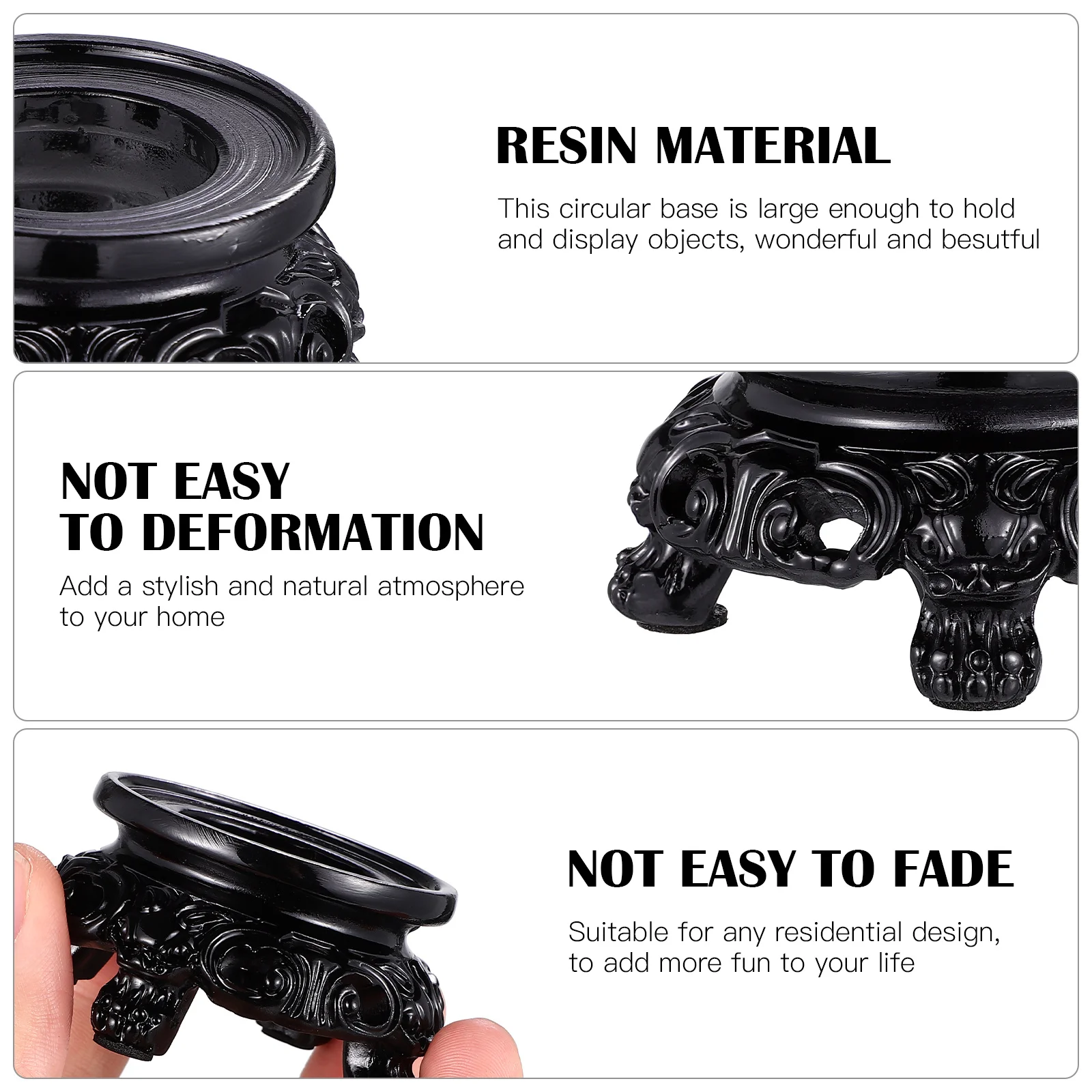 

Crystal Ball Stand Base Mini Clear Resin Stand for Displaying Crystal Sphere Stone Gazing Ball Home Living Room Desk Decoration