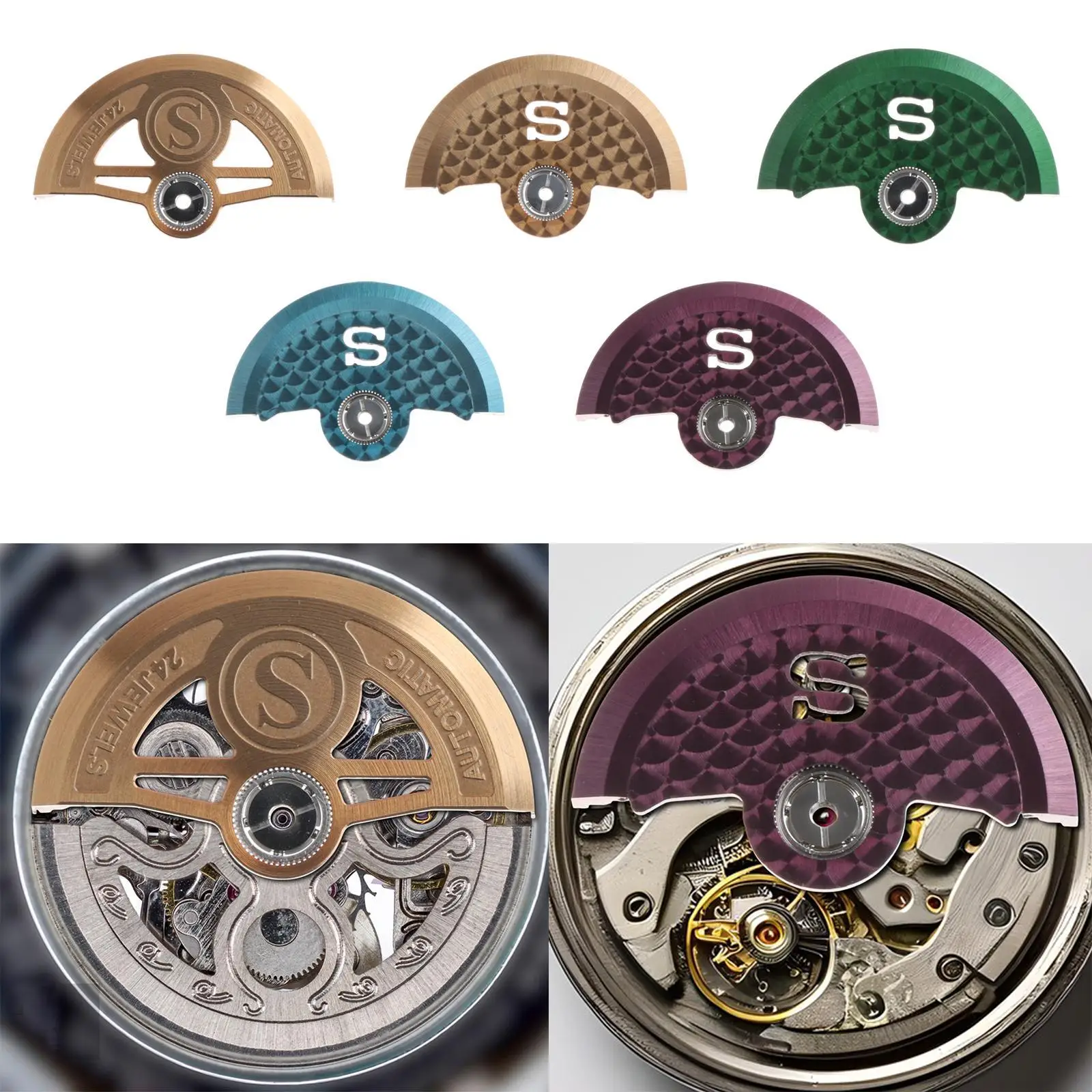 Watch Movement Rotor Part DIY Crafting Pendulum Rotor Repair Tool for Home Use Watchmaker Repairing Supplies Watch Accessories