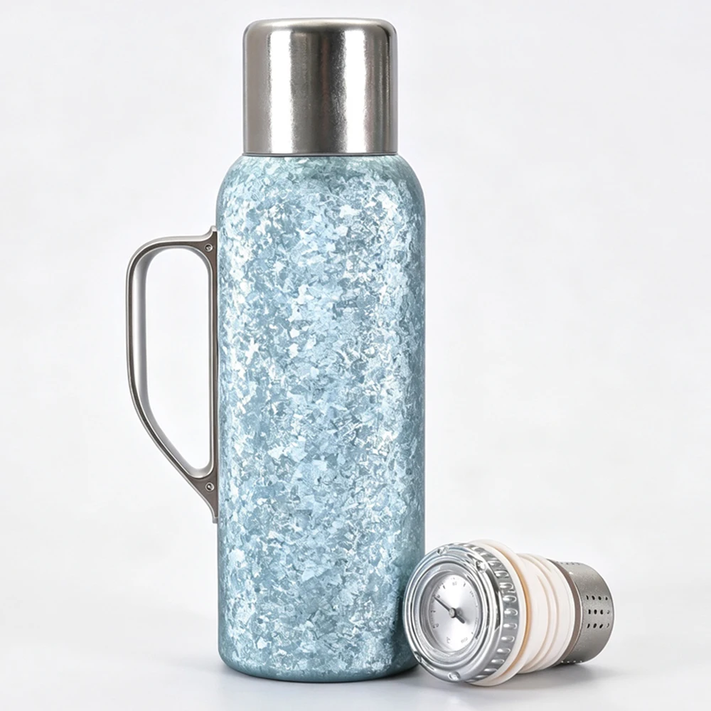 Large Capacity 1500ml Pure Titanium Double-walled Vacuum Insulated Thermos Cup