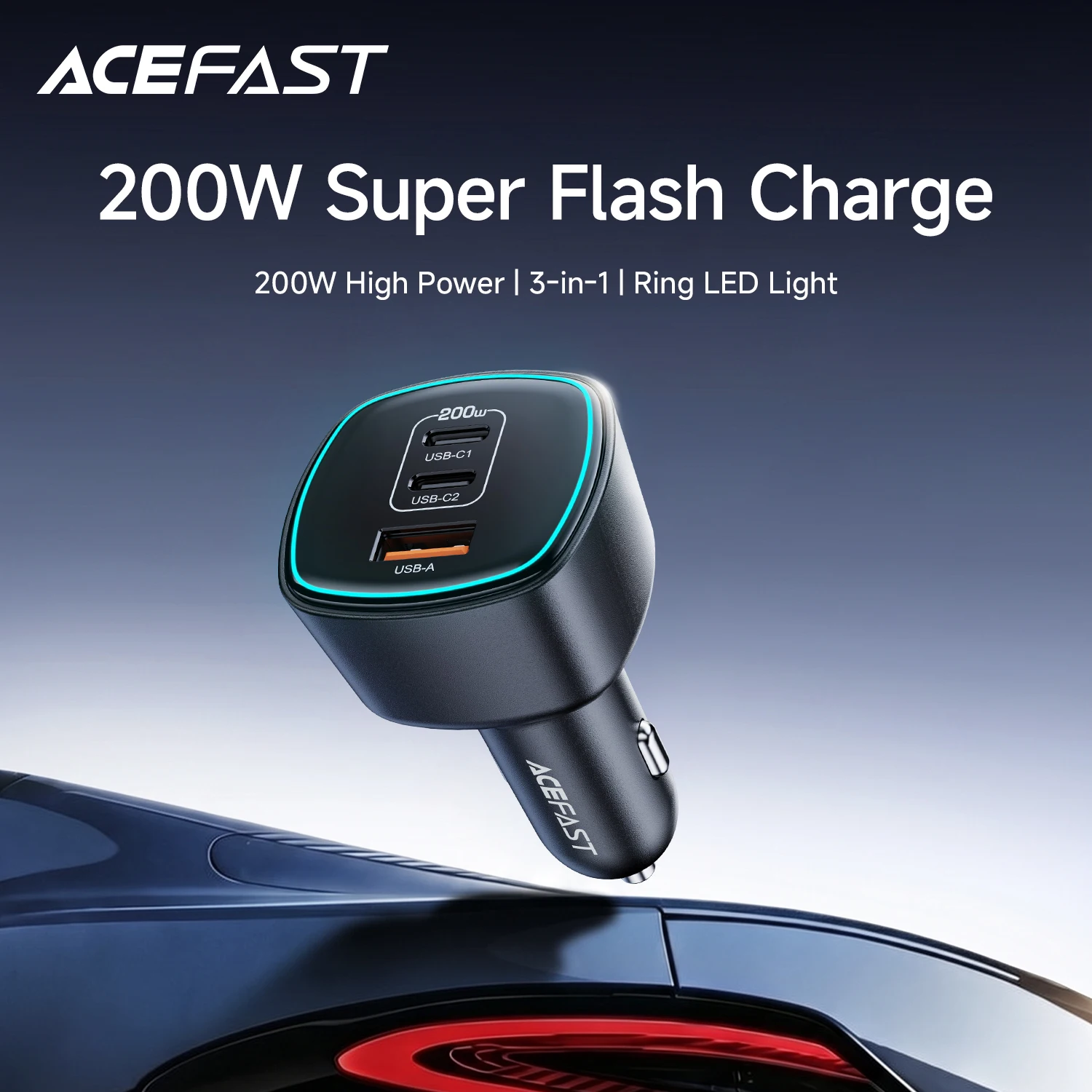 acefast-100w-dual-usb-c-fast-charging-car-charger-for-iphone-17-16-pro-max-led-ambient-light-qc40-quick-charge-for-samsung-s25