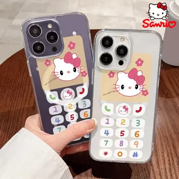 Pouzdra na telefon Hello Kitty pro iPhone 16/15/14/13/12/11/x/xs/xs Max/pro Max dívčí iPhone 16 Promax kryt Sanrio s kreslenými hračkami Hellokitty 8 nejlepší prodej Kryt na telefon Hello Kitty - №6