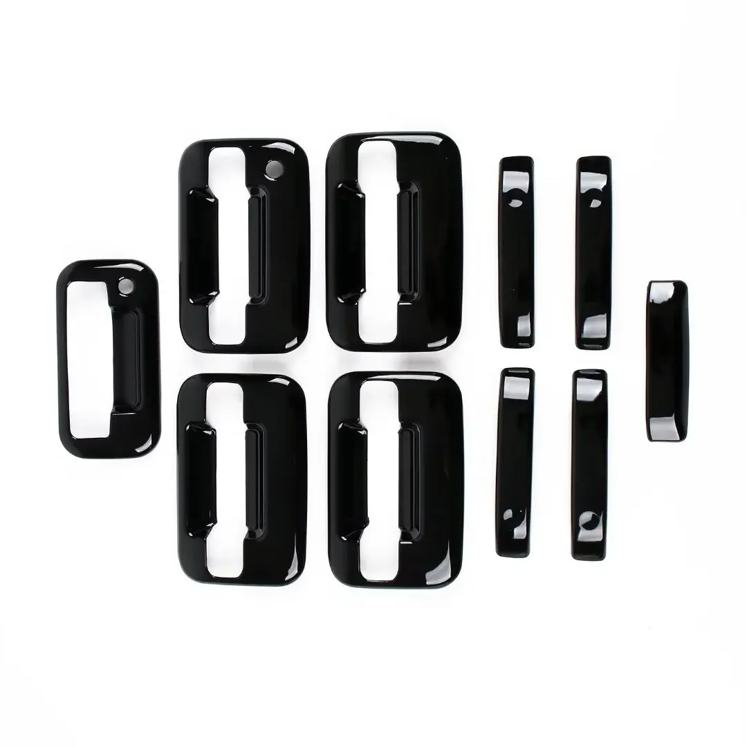 

Glossy Black Door Handle Bowl Without Keypad Cover Trim For 2004-2014 Ford F-150 Tailgate 10pcs Car Accessories Exterior Parts