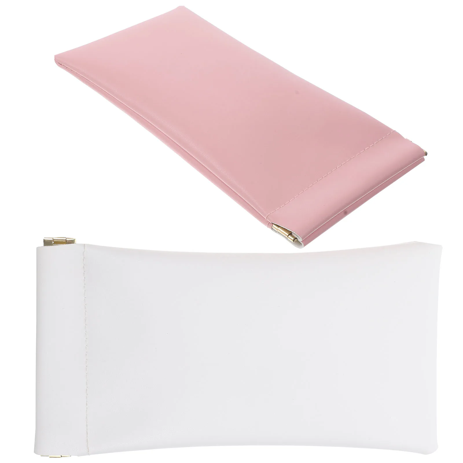 

2pcs Glasses Eyeglasses Holder Eyeglasses Case Sunglasses Bag Protective Storage Pouch Portable Travel White Pink