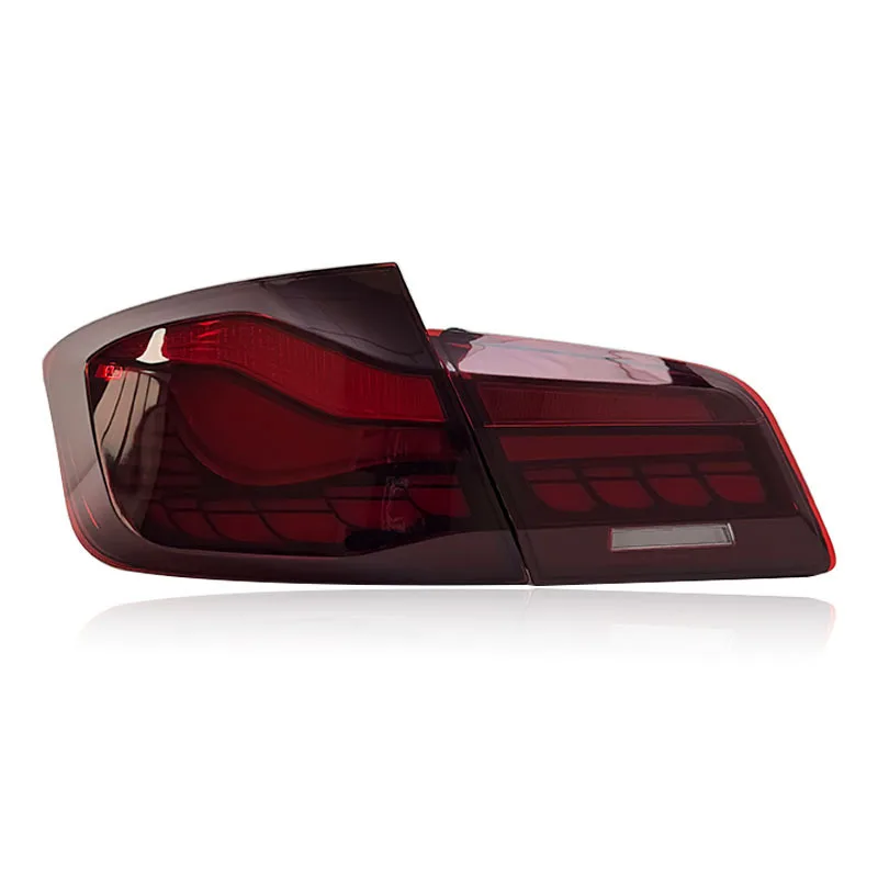 For BMW 5 Series F10 F18 2011-2017 Dragon Scale LED Taillight Assembly Modification Dynamic Scanning Streamer Turn Signal Light