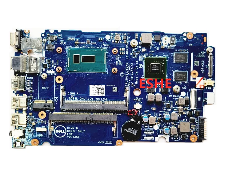 ZAL50/51/60/61 LA-B072P Mainboard For dell Latitude 3450 3550 Laptop Motherboard 01J67F 0KFY45 With i3 i5 i7 CPU 830M 2GB GPU