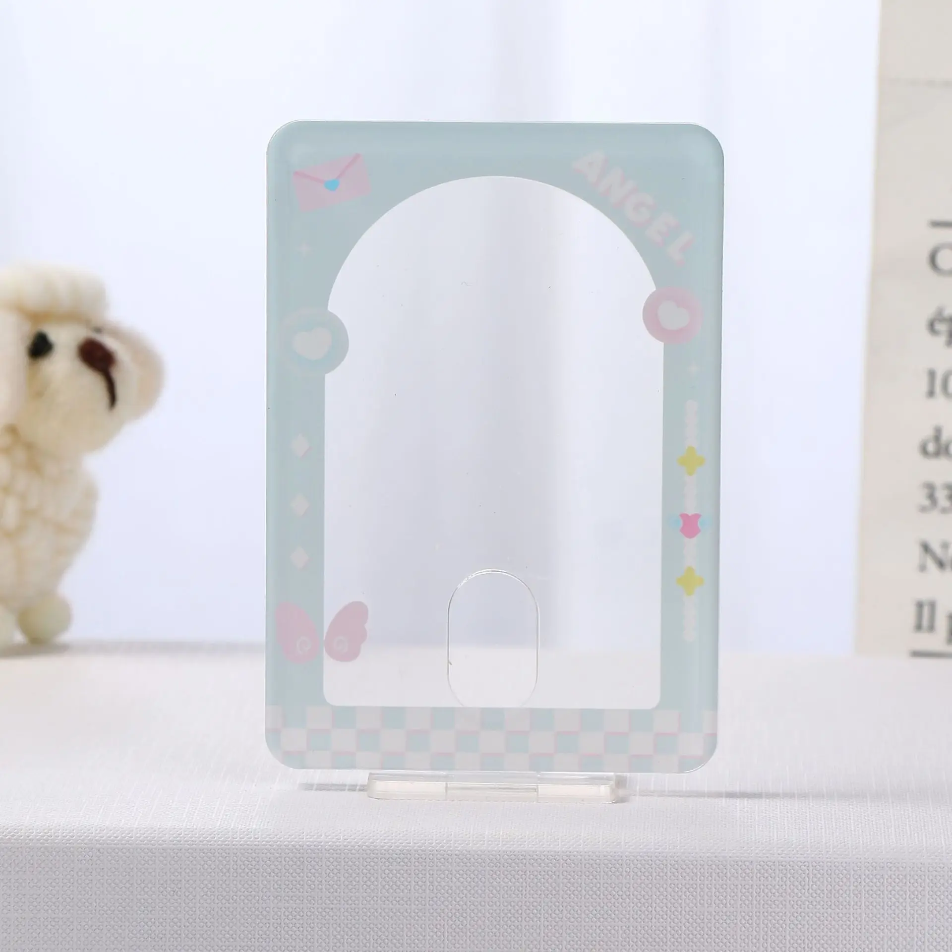 Sweet Cool Style Small Display Stand, Brick, Standing Goupan Desktop Cover, Protective Card Cover