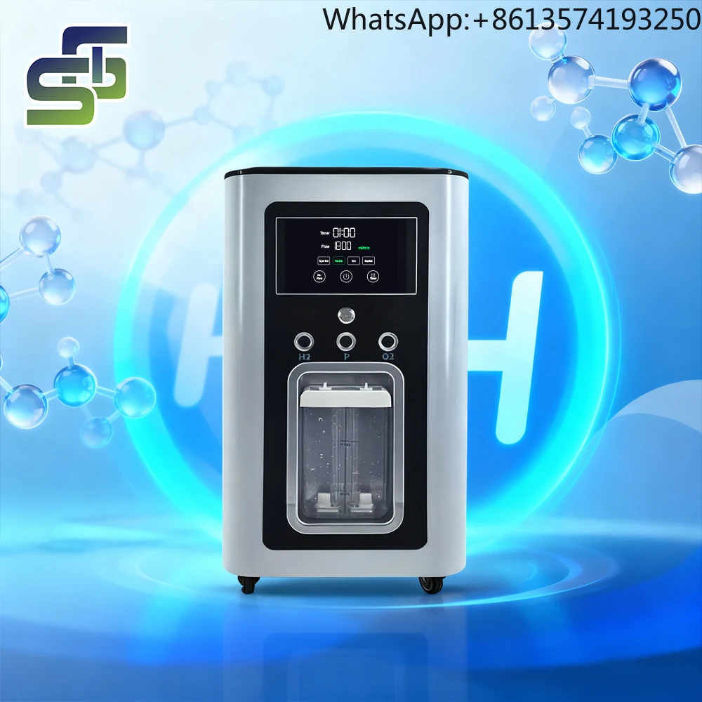 Generador de Agua Hidrogenada por Electrólisis PEM, con Certificación CE, FCC y RoHS, Modo de Pulso, Flujo Máximo de 3000 ml/min de H2, Beneficios del Hidrógeno Inhalado, para el Hogar
