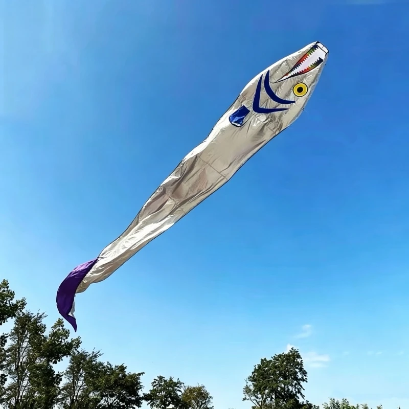 18m Ribbon Fish kite flying dragon kites for adults kite string soft kites parachute kite hairtail kites inflatable kites fabric view 4