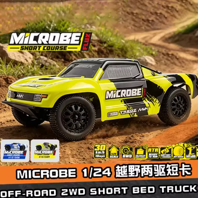 

Радиоуправляемая машинка HPI Racing Maverick 1/24 MICROBE SC Flux, электрическая, бесщеточная, 2WD, 30 км/ч, внедорожный шорт-трак, игрушка, подарок