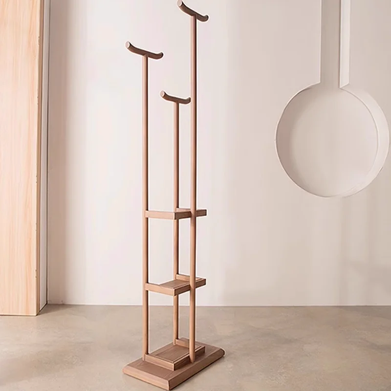 رفوف معطف مفتوحة معلقة منظم تخزين خشبي قائم فاخر رفوف معطف أرضية أثاث جناح صالة Perchero الحديث #6
