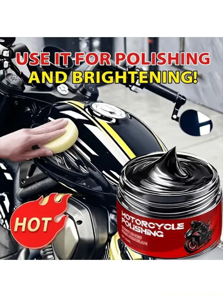 J0MA All Weather Motorcycle Plastic Polish Wax Quick Application Polish Creates Protective Layer & Restores Original Luster