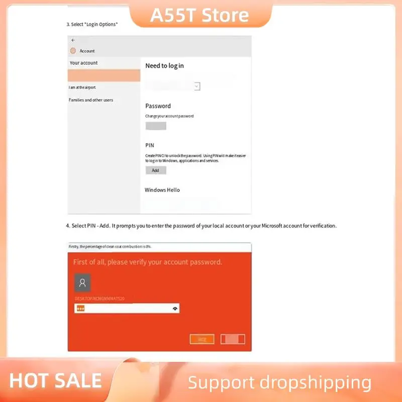 

A55T USB-считыватель отпечатков пальцев для Windows Hello, настольный компьютер, разблокировка отпечатков пальцев, логина, вход