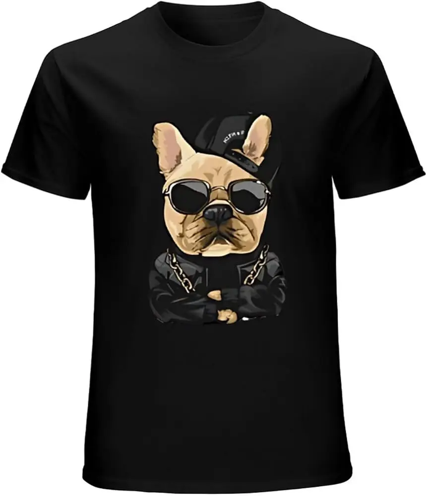Мужская футболка Thug Life Pug-крутая и острые футболки для любителей мопса, высокое качество, 100% хлопок, короткий рукав