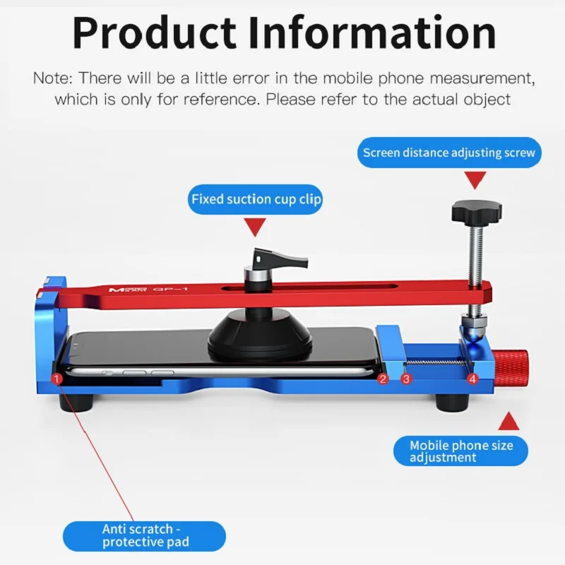 MaAnt QP-1 Universal Heating Tester Screen Phone LCD Separator Large Clamping Quick Removal For iPhone Android iPad Tablet