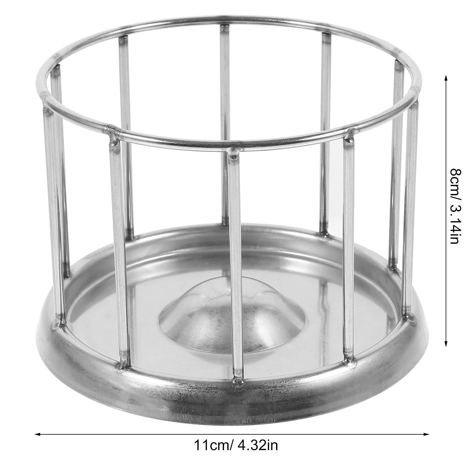 Tortoise Food Bowl Reptile Dish Stainless Steel Worm Feeder Terrarium Water Tray