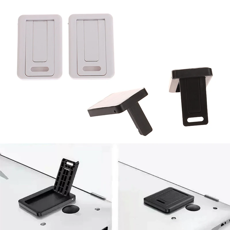 1 Pair Universal Aluminium Alloy Foldable Laptop Stand Home Invisible Non-slip Notebook Bracket